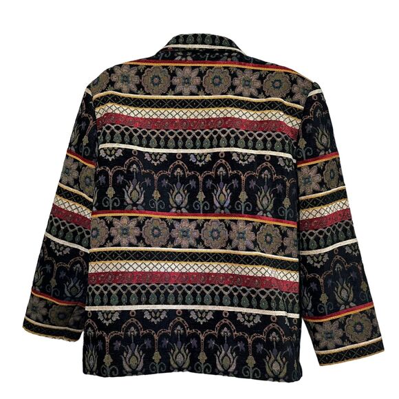 Coldwater Creek Tapestry Jacket Size PL - Picture 2 of 4